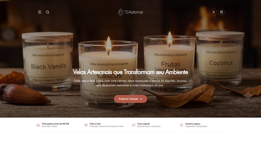 Site Mãos por Adonai